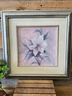 Framed Matted Paul Mathenia Wall Print "Garden Lily" Botanical Wall Art